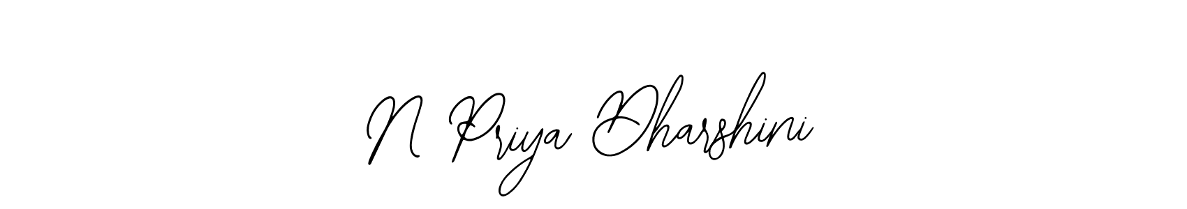 Make a beautiful signature design for name N Priya Dharshini. With this signature (Bearetta-2O07w) style, you can create a handwritten signature for free. N Priya Dharshini signature style 12 images and pictures png