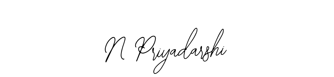 Create a beautiful signature design for name N Priyadarshi. With this signature (Bearetta-2O07w) fonts, you can make a handwritten signature for free. N Priyadarshi signature style 12 images and pictures png