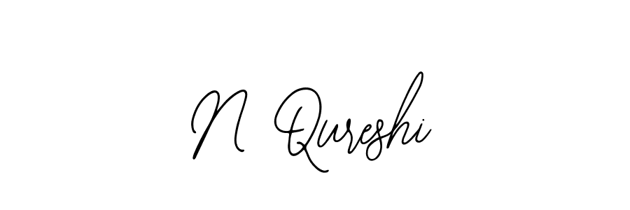 Make a beautiful signature design for name N Qureshi. With this signature (Bearetta-2O07w) style, you can create a handwritten signature for free. N Qureshi signature style 12 images and pictures png