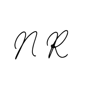 It looks lik you need a new signature style for name N R. Design unique handwritten (Bearetta-2O07w) signature with our free signature maker in just a few clicks. N R signature style 12 images and pictures png