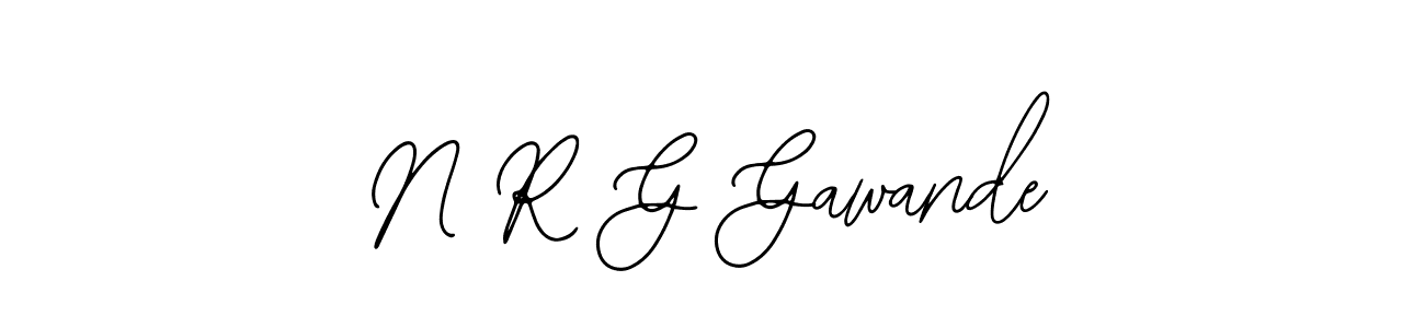 Design your own signature with our free online signature maker. With this signature software, you can create a handwritten (Bearetta-2O07w) signature for name N R G Gawande. N R G Gawande signature style 12 images and pictures png