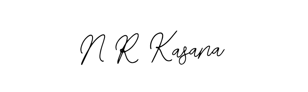 The best way (Bearetta-2O07w) to make a short signature is to pick only two or three words in your name. The name N R Kasana include a total of six letters. For converting this name. N R Kasana signature style 12 images and pictures png