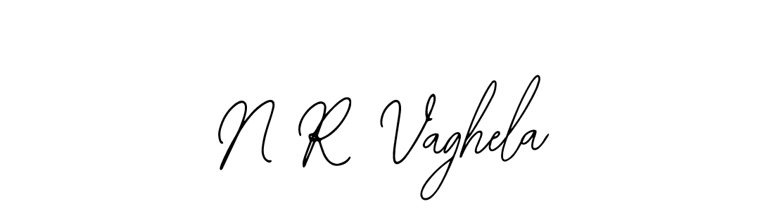 Use a signature maker to create a handwritten signature online. With this signature software, you can design (Bearetta-2O07w) your own signature for name N R Vaghela. N R Vaghela signature style 12 images and pictures png