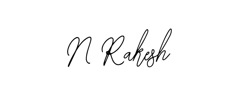 You should practise on your own different ways (Bearetta-2O07w) to write your name (N Rakesh) in signature. don't let someone else do it for you. N Rakesh signature style 12 images and pictures png