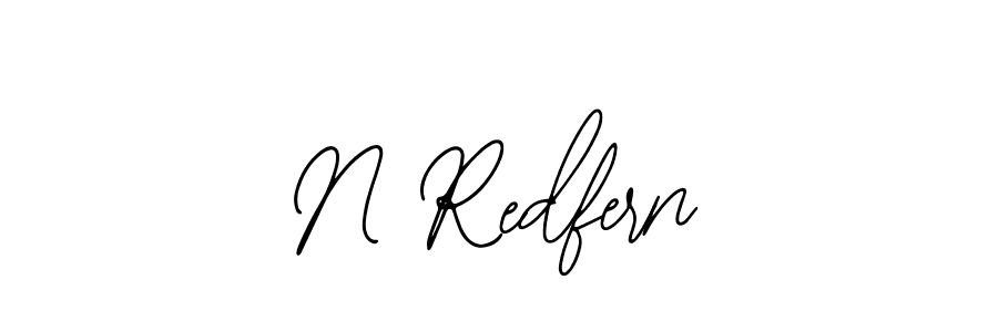 The best way (Bearetta-2O07w) to make a short signature is to pick only two or three words in your name. The name N Redfern include a total of six letters. For converting this name. N Redfern signature style 12 images and pictures png