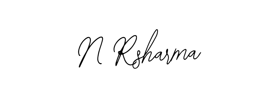 Make a beautiful signature design for name N Rsharma. With this signature (Bearetta-2O07w) style, you can create a handwritten signature for free. N Rsharma signature style 12 images and pictures png