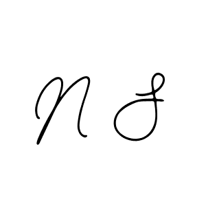 Also we have N S name is the best signature style. Create professional handwritten signature collection using Bearetta-2O07w autograph style. N S signature style 12 images and pictures png