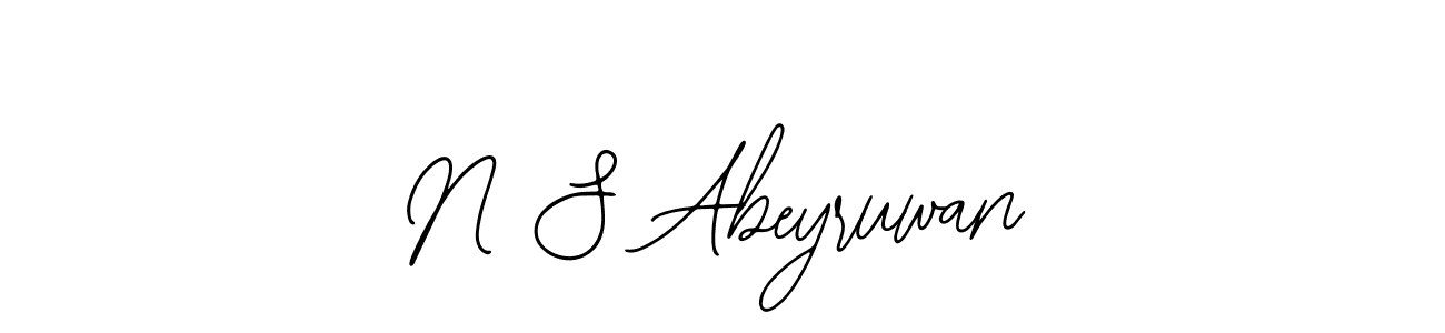 if you are searching for the best signature style for your name N S Abeyruwan. so please give up your signature search. here we have designed multiple signature styles  using Bearetta-2O07w. N S Abeyruwan signature style 12 images and pictures png