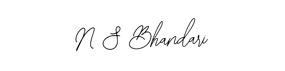 if you are searching for the best signature style for your name N S Bhandari. so please give up your signature search. here we have designed multiple signature styles  using Bearetta-2O07w. N S Bhandari signature style 12 images and pictures png