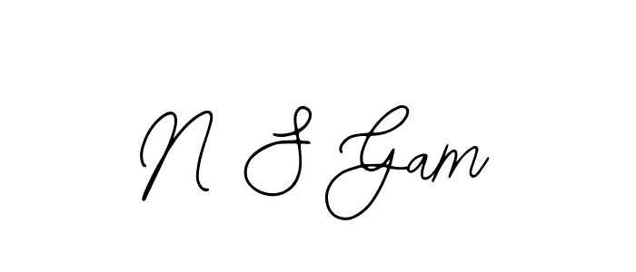 Make a beautiful signature design for name N S Gam. Use this online signature maker to create a handwritten signature for free. N S Gam signature style 12 images and pictures png