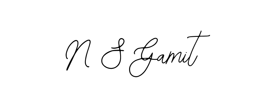 if you are searching for the best signature style for your name N S Gamit. so please give up your signature search. here we have designed multiple signature styles  using Bearetta-2O07w. N S Gamit signature style 12 images and pictures png