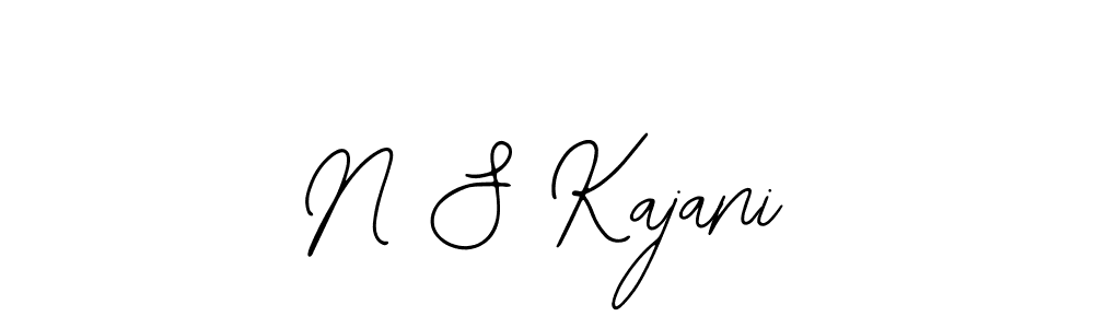 Design your own signature with our free online signature maker. With this signature software, you can create a handwritten (Bearetta-2O07w) signature for name N S Kajani. N S Kajani signature style 12 images and pictures png