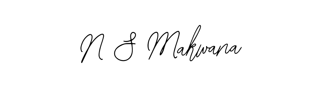 The best way (Bearetta-2O07w) to make a short signature is to pick only two or three words in your name. The name N S Makwana include a total of six letters. For converting this name. N S Makwana signature style 12 images and pictures png
