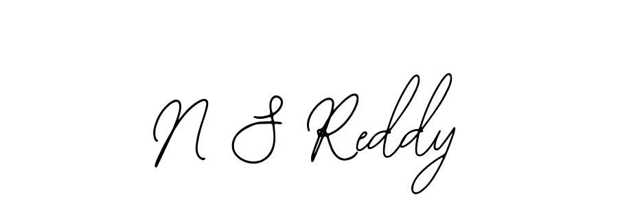 How to make N S Reddy name signature. Use Bearetta-2O07w style for creating short signs online. This is the latest handwritten sign. N S Reddy signature style 12 images and pictures png