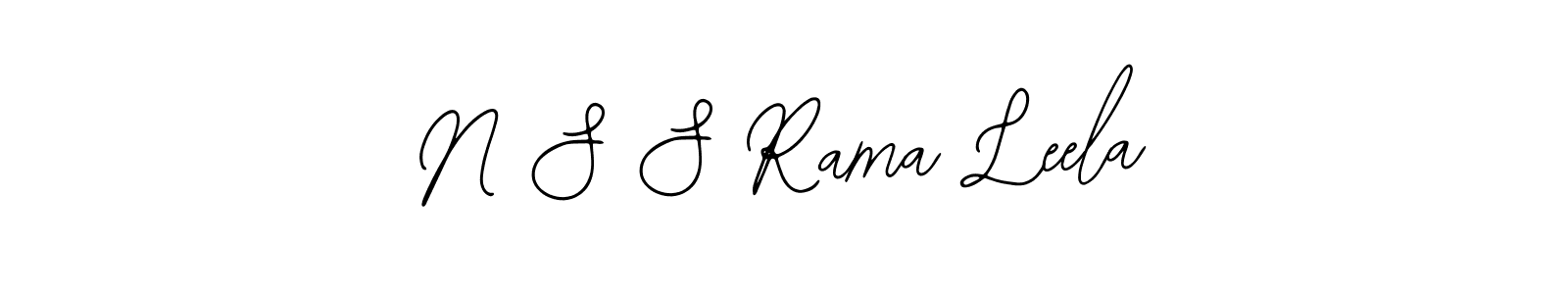 You should practise on your own different ways (Bearetta-2O07w) to write your name (N S S Rama Leela) in signature. don't let someone else do it for you. N S S Rama Leela signature style 12 images and pictures png
