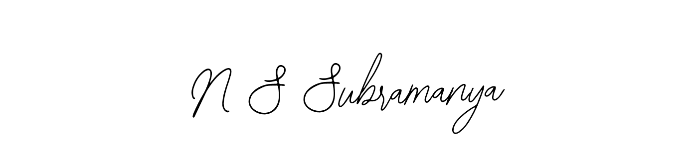Once you've used our free online signature maker to create your best signature Bearetta-2O07w style, it's time to enjoy all of the benefits that N S Subramanya name signing documents. N S Subramanya signature style 12 images and pictures png
