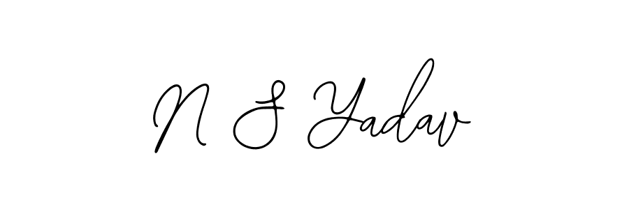 Design your own signature with our free online signature maker. With this signature software, you can create a handwritten (Bearetta-2O07w) signature for name N S Yadav. N S Yadav signature style 12 images and pictures png