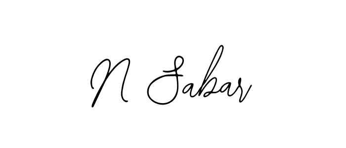 Also You can easily find your signature by using the search form. We will create N Sabar name handwritten signature images for you free of cost using Bearetta-2O07w sign style. N Sabar signature style 12 images and pictures png