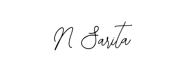 It looks lik you need a new signature style for name N Sarita. Design unique handwritten (Bearetta-2O07w) signature with our free signature maker in just a few clicks. N Sarita signature style 12 images and pictures png