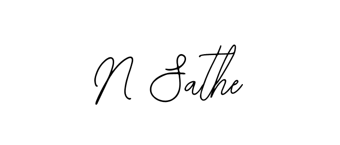 Use a signature maker to create a handwritten signature online. With this signature software, you can design (Bearetta-2O07w) your own signature for name N Sathe. N Sathe signature style 12 images and pictures png