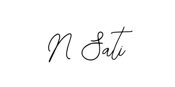 Make a short N Sati signature style. Manage your documents anywhere anytime using Bearetta-2O07w. Create and add eSignatures, submit forms, share and send files easily. N Sati signature style 12 images and pictures png