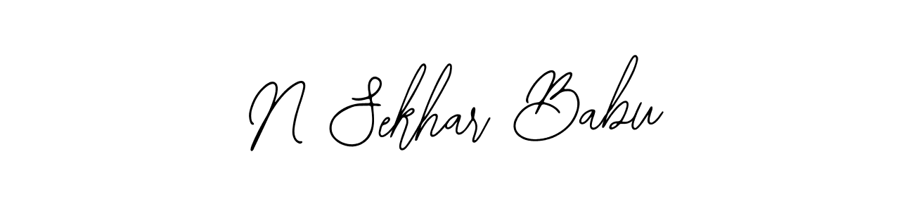 Use a signature maker to create a handwritten signature online. With this signature software, you can design (Bearetta-2O07w) your own signature for name N Sekhar Babu. N Sekhar Babu signature style 12 images and pictures png