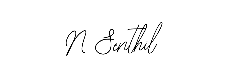 Design your own signature with our free online signature maker. With this signature software, you can create a handwritten (Bearetta-2O07w) signature for name N Senthil. N Senthil signature style 12 images and pictures png