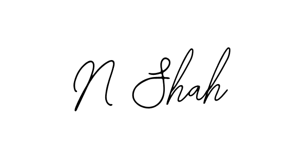 Use a signature maker to create a handwritten signature online. With this signature software, you can design (Bearetta-2O07w) your own signature for name N Shah. N Shah signature style 12 images and pictures png