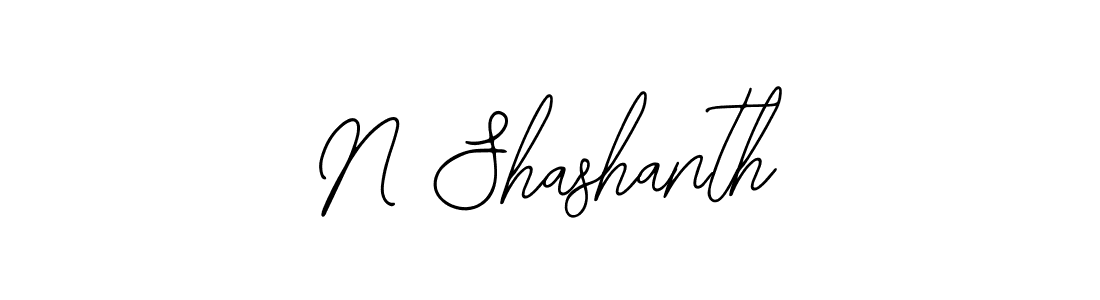 Use a signature maker to create a handwritten signature online. With this signature software, you can design (Bearetta-2O07w) your own signature for name N Shashanth. N Shashanth signature style 12 images and pictures png