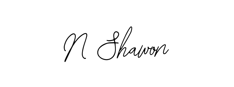 The best way (Bearetta-2O07w) to make a short signature is to pick only two or three words in your name. The name N Shawon include a total of six letters. For converting this name. N Shawon signature style 12 images and pictures png