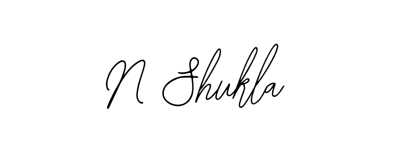 if you are searching for the best signature style for your name N Shukla. so please give up your signature search. here we have designed multiple signature styles  using Bearetta-2O07w. N Shukla signature style 12 images and pictures png