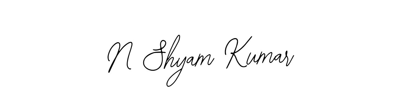 N Shyam Kumar stylish signature style. Best Handwritten Sign (Bearetta-2O07w) for my name. Handwritten Signature Collection Ideas for my name N Shyam Kumar. N Shyam Kumar signature style 12 images and pictures png