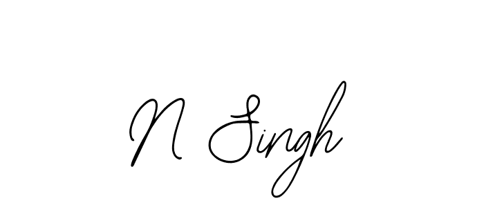 Also You can easily find your signature by using the search form. We will create N Singh name handwritten signature images for you free of cost using Bearetta-2O07w sign style. N Singh signature style 12 images and pictures png