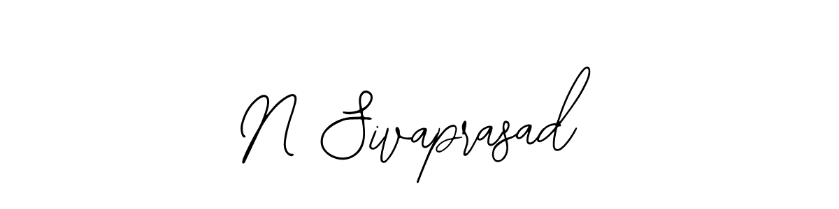 Design your own signature with our free online signature maker. With this signature software, you can create a handwritten (Bearetta-2O07w) signature for name N Sivaprasad. N Sivaprasad signature style 12 images and pictures png