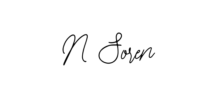 Use a signature maker to create a handwritten signature online. With this signature software, you can design (Bearetta-2O07w) your own signature for name N Soren. N Soren signature style 12 images and pictures png