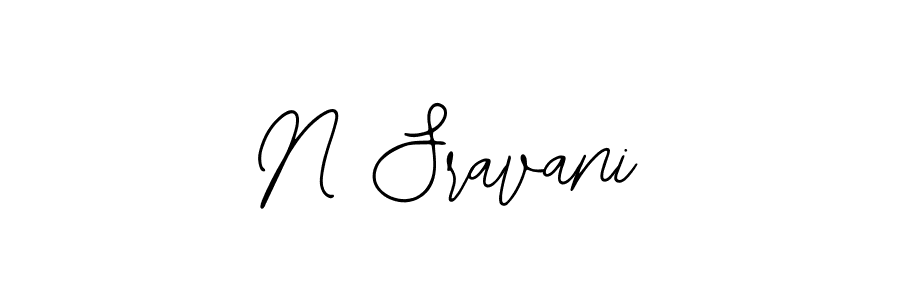 Design your own signature with our free online signature maker. With this signature software, you can create a handwritten (Bearetta-2O07w) signature for name N Sravani. N Sravani signature style 12 images and pictures png