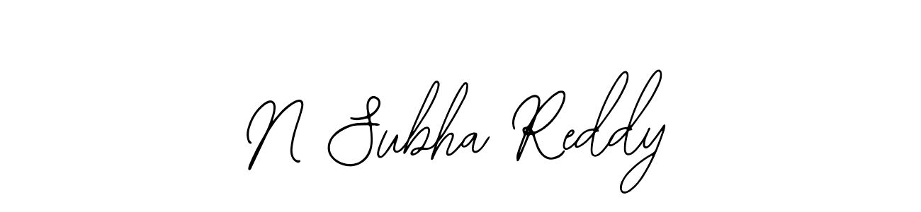 You can use this online signature creator to create a handwritten signature for the name N Subha Reddy. This is the best online autograph maker. N Subha Reddy signature style 12 images and pictures png