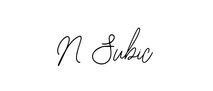 Similarly Bearetta-2O07w is the best handwritten signature design. Signature creator online .You can use it as an online autograph creator for name N Subic. N Subic signature style 12 images and pictures png