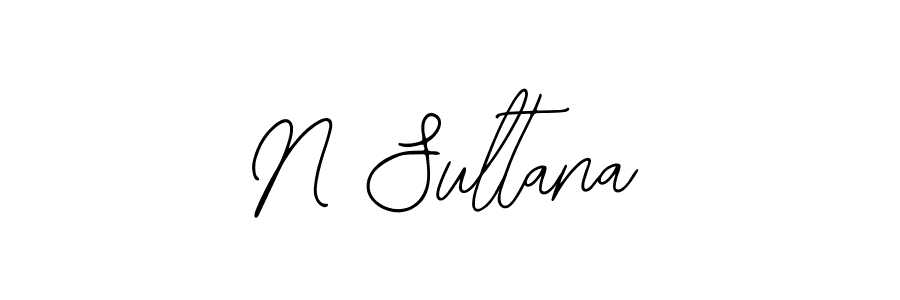 N Sultana stylish signature style. Best Handwritten Sign (Bearetta-2O07w) for my name. Handwritten Signature Collection Ideas for my name N Sultana. N Sultana signature style 12 images and pictures png