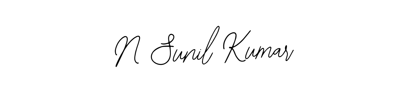 Make a beautiful signature design for name N Sunil Kumar. With this signature (Bearetta-2O07w) style, you can create a handwritten signature for free. N Sunil Kumar signature style 12 images and pictures png