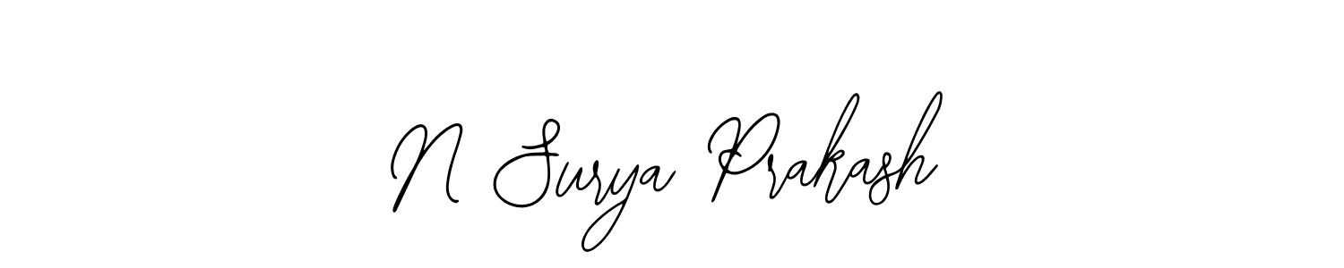 Also we have N Surya Prakash name is the best signature style. Create professional handwritten signature collection using Bearetta-2O07w autograph style. N Surya Prakash signature style 12 images and pictures png