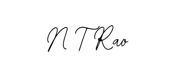 How to make N T Rao name signature. Use Bearetta-2O07w style for creating short signs online. This is the latest handwritten sign. N T Rao signature style 12 images and pictures png