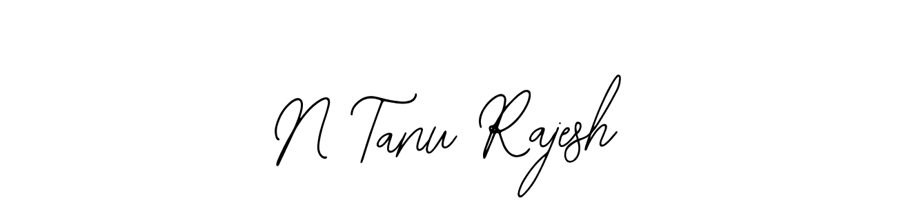 How to make N Tanu Rajesh name signature. Use Bearetta-2O07w style for creating short signs online. This is the latest handwritten sign. N Tanu Rajesh signature style 12 images and pictures png