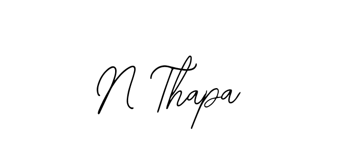 You should practise on your own different ways (Bearetta-2O07w) to write your name (N Thapa) in signature. don't let someone else do it for you. N Thapa signature style 12 images and pictures png