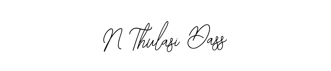 How to make N Thulasi Dass name signature. Use Bearetta-2O07w style for creating short signs online. This is the latest handwritten sign. N Thulasi Dass signature style 12 images and pictures png