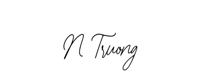 Design your own signature with our free online signature maker. With this signature software, you can create a handwritten (Bearetta-2O07w) signature for name N Truong. N Truong signature style 12 images and pictures png