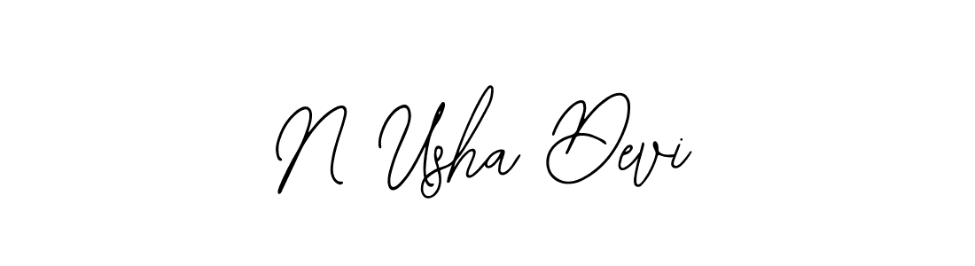 Make a beautiful signature design for name N Usha Devi. With this signature (Bearetta-2O07w) style, you can create a handwritten signature for free. N Usha Devi signature style 12 images and pictures png