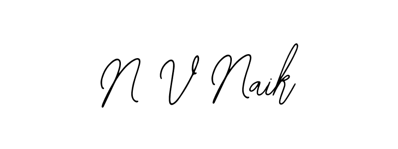 Also You can easily find your signature by using the search form. We will create N V Naik name handwritten signature images for you free of cost using Bearetta-2O07w sign style. N V Naik signature style 12 images and pictures png