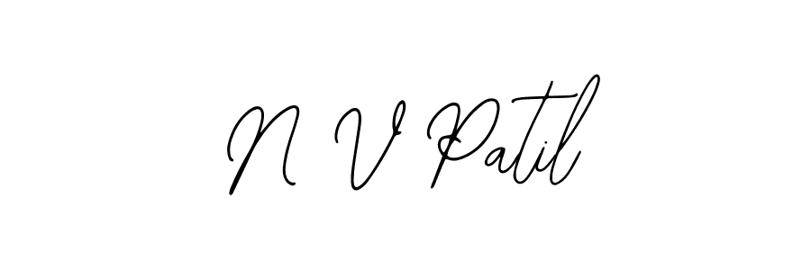 N V Patil stylish signature style. Best Handwritten Sign (Bearetta-2O07w) for my name. Handwritten Signature Collection Ideas for my name N V Patil. N V Patil signature style 12 images and pictures png