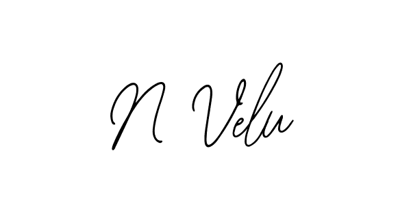 It looks lik you need a new signature style for name N Velu. Design unique handwritten (Bearetta-2O07w) signature with our free signature maker in just a few clicks. N Velu signature style 12 images and pictures png